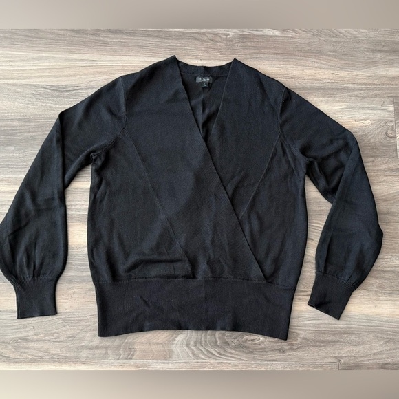 Ann Taylor Factory Sweaters - Ann Taylor Factory Black Wrap Sweater Size L